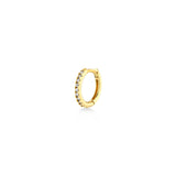 Huggie Hoop (8mm), 14K Gold Earring (Sold INDIVIDUALLY)