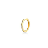 Huggie Hoop (12mm), 14K Gold Earring (Sold INDIVIDUALLY)