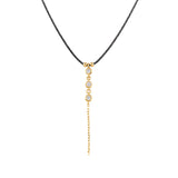 Glint(3x2mm), 14K Gold Necklace (String)
