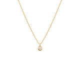 Glint (2mm), 14K Gold Necklace