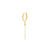 Glint(3x2mm), 14K Gold Earring (Sold INDIVIDUALLY)