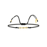 Glint(3x2mm), 14K Gold Bracelet With String