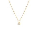 Glint (3mm), 14K Gold Necklace