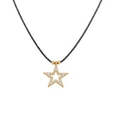 Star , 14K Gold Necklace (String)