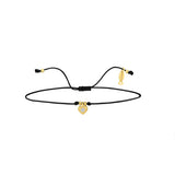 Mini Debra, 14K Gold Bracelet With String