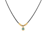 Mini Nazar, 14K Gold Necklace (String)