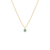 Mini Nazar, 14K Gold Necklace