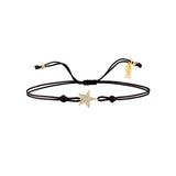 Dara, 14K Gold Bracelet With String