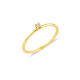 Alda (2mm), 14K Gold Ring