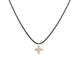 Flower, 14K Gold Necklace (String)