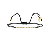 Arc, 14K Gold Bracelet With String