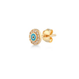 Nazar, 14K Gold Earring (Sold INDIVIDUALLY)