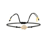 Milky Way, 14K Gold Bracelet With String