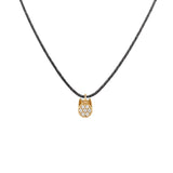 Cat, 14K Gold Necklace (String)