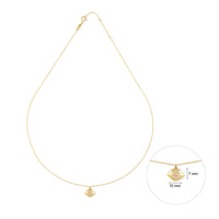 Eye, 14K Gold Necklace