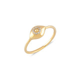Eye, 14K Gold Ring