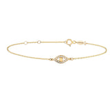 Eye, 14K Gold Bracelet
