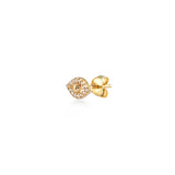 Eye, 14K Gold Earring (Sold INDIVIDUALLY)