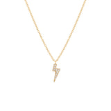 Lightning, 14K Gold Necklace