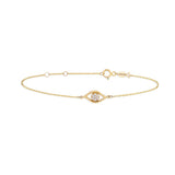 Eye, 14K Gold Bracelet