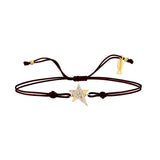 Asteri, 14K Gold Bracelet With String