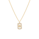 Clover Halo, 14K Gold Necklace