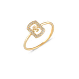Clover Halo, 14K Gold Ring
