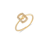 Heart Halo, 14K Gold Ring