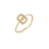 Star Halo, 14K Gold Ring