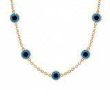Mini Felis Nazar, 14K Gold Necklace