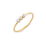White Dreams, Trio, 14K Gold Ring