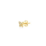 Kelebek, 14K Gold Earring (Sold INDIVIDUALLY)