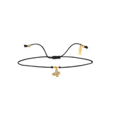 Kelebek, 14K Gold Bracelet With String