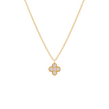 Lucky Clover, 14K Gold Necklace