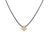 Lucky Clover, 14K Gold Necklace (String)