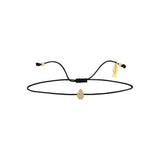 Dew, 14K Gold Bracelet With String