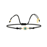 Ojo, 14K Gold Bracelet With String