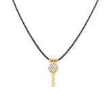 Key, 14K Gold Necklace (String)