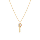 Key, 14K Gold Necklace