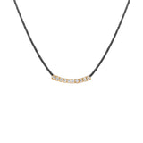Shiny Arc, 14K Gold Necklace (String)