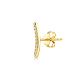 Shiny Arc, 14K Gold Earring (Sold INDIVIDUALLY)