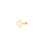 Clover, 14K Gold Piercing (Sold INDIVIDUALLY)