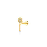 Key, 14K Gold Piercing (Sold INDIVIDUALLY)