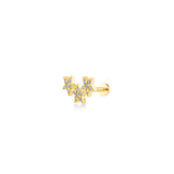 Stars, 14K Gold Piercing (Sold INDIVIDUALLY)