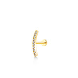 Shiny Arc, 14K Gold Piercing (Sold INDIVIDUALLY)