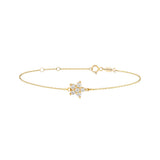 Flower, 14K Gold Bracelet