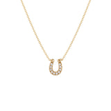Horseshoe , 14K Gold Necklace
