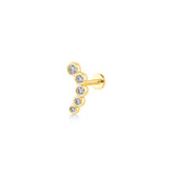 Glint Arc, 14K Gold Piercing (Sold INDIVIDUALLY)