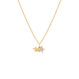Comet, 14K Gold Necklace