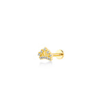 Crown, 14K Gold Piercing (Sold INDIVIDUALLY)